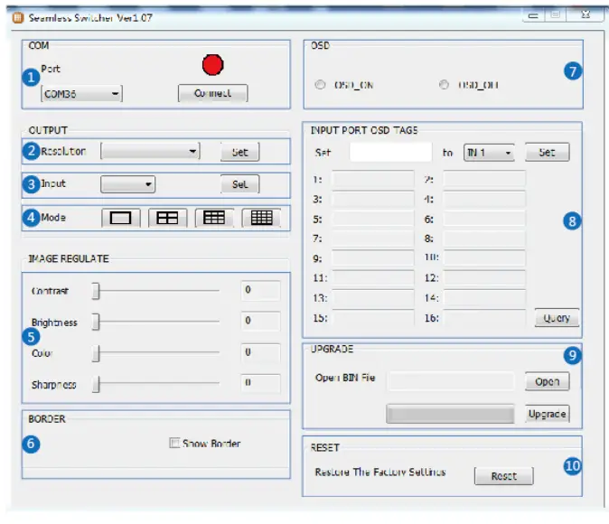 VigilLink VLML-16X1H13 16x1 HDMI 1.3 Switcher with Seamless Switching and Multiview-FIG8