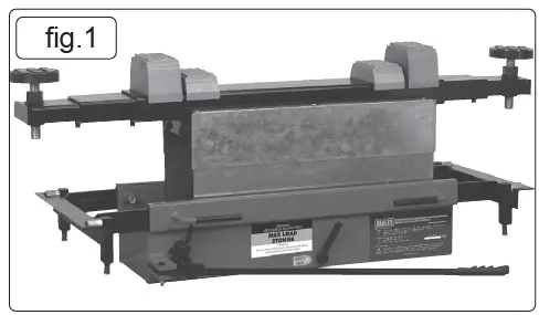 SEALEY-SJBEX200.V2-2-3tonne-Jacking-Beam-with-1.6-Meter-Extending-Arms-And-Flat-Rollers-2