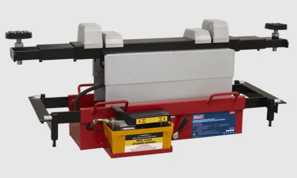 Sealey Sjbex200.v2 2-3tonne Jacking Beam With 1.6 Meter Extending Arms And Flat Rollers Instruction Manual