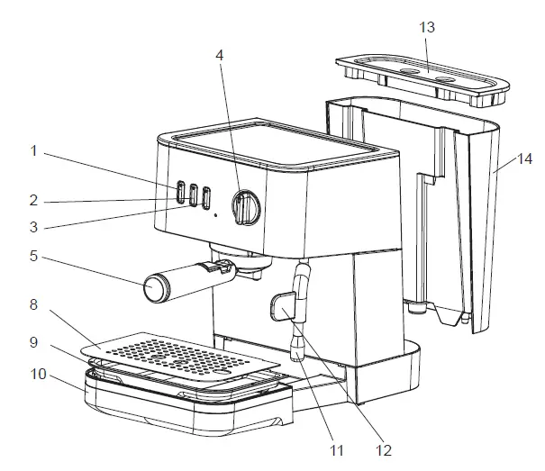 Breville-VCF149-Bijou-Espresso-Machine-with-Steam-Wand-FIG-1