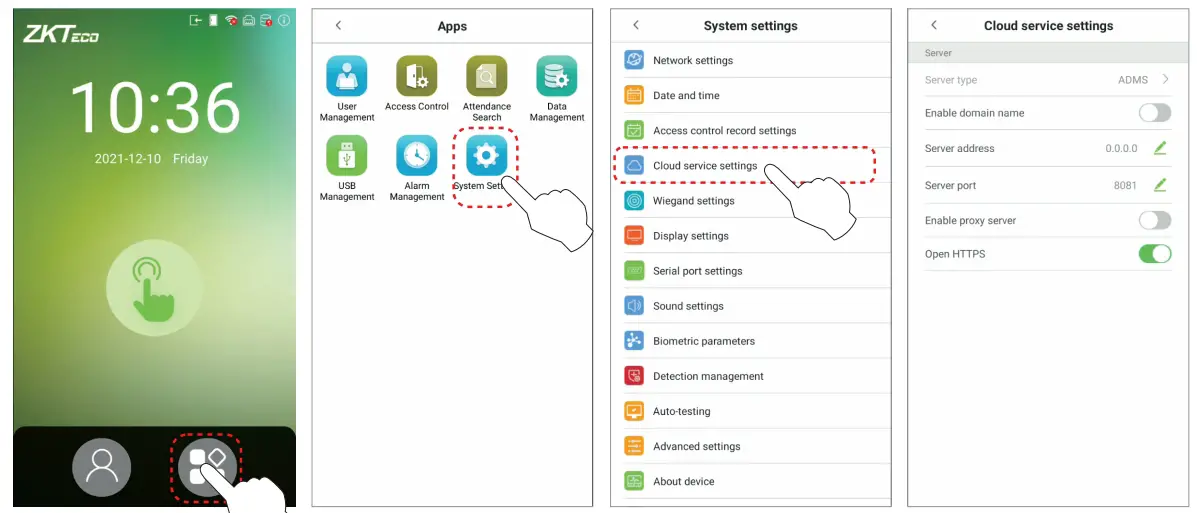 Cloud Service Settings