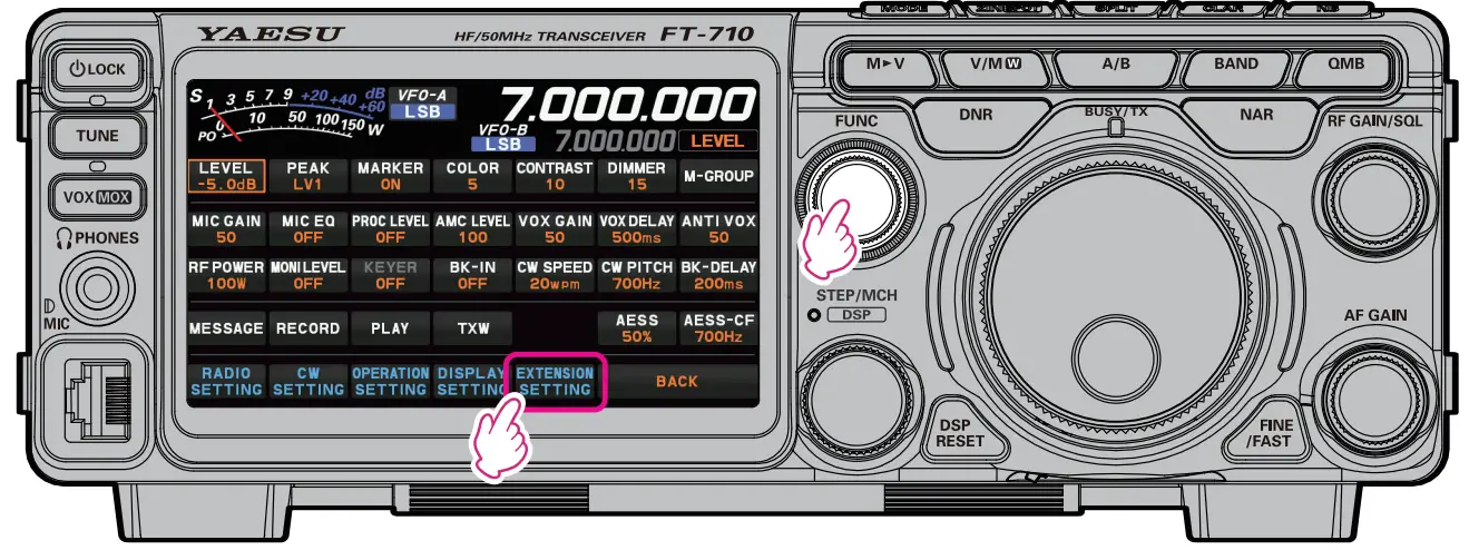 YAESU FT 710 Portable Transceivers - fig 10