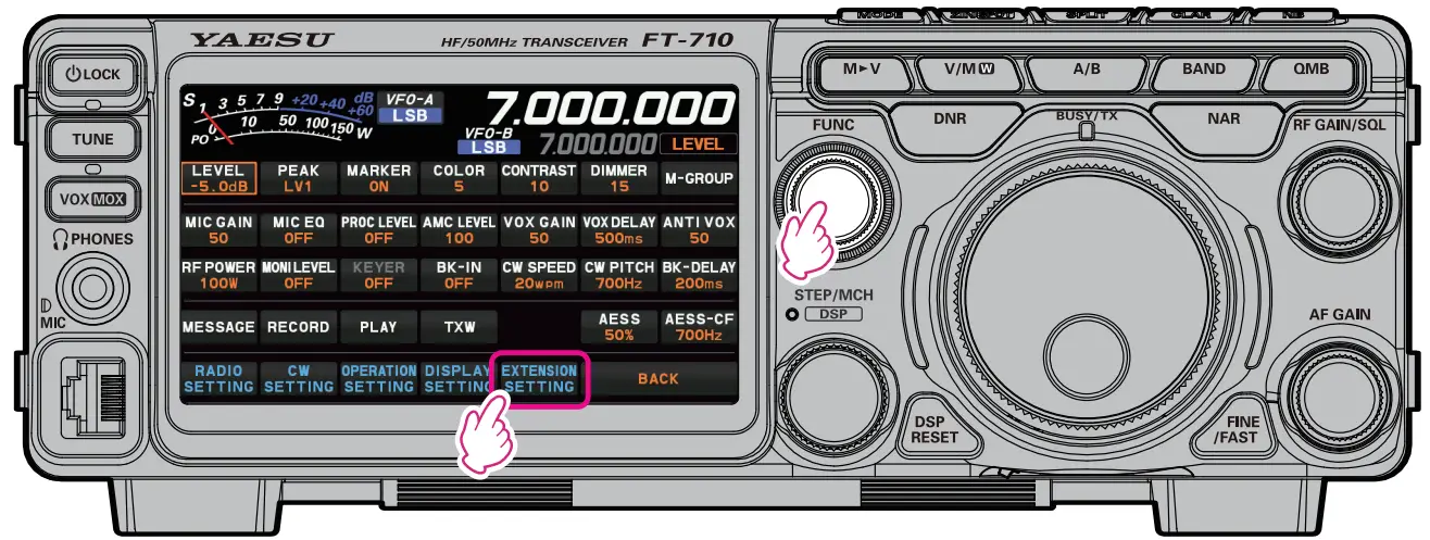 YAESU FT 710 Portable Transceivers - fig 4