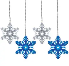 GE Holiday 89150 GE-Color-Choice-LED-8pc-Snowflake-Icicle-Style-Lights-product