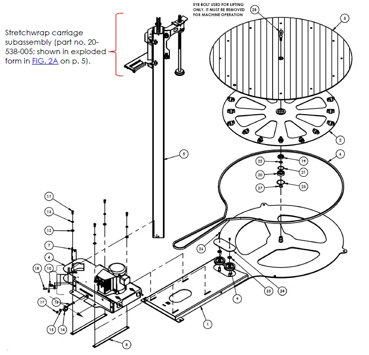 Vestil-SWA-50-50-Inch-Semi-Automatic-Stretch-Wrap-Machine-FIG-1