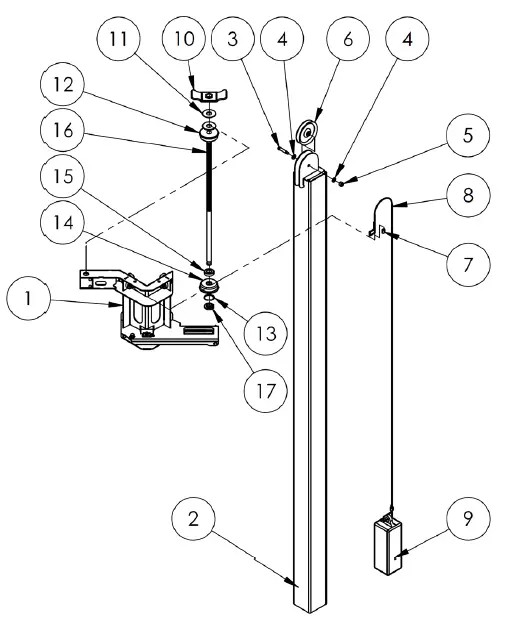 Vestil-SWA-50-50-Inch-Semi-Automatic-Stretch-Wrap-Machine-FIG-3