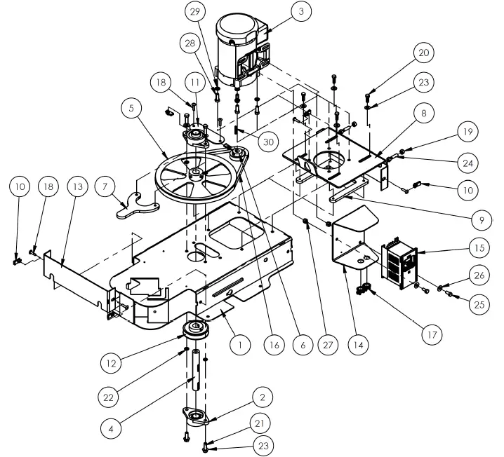 Vestil-SWA-50-50-Inch-Semi-Automatic-Stretch-Wrap-Machine-FIG-5