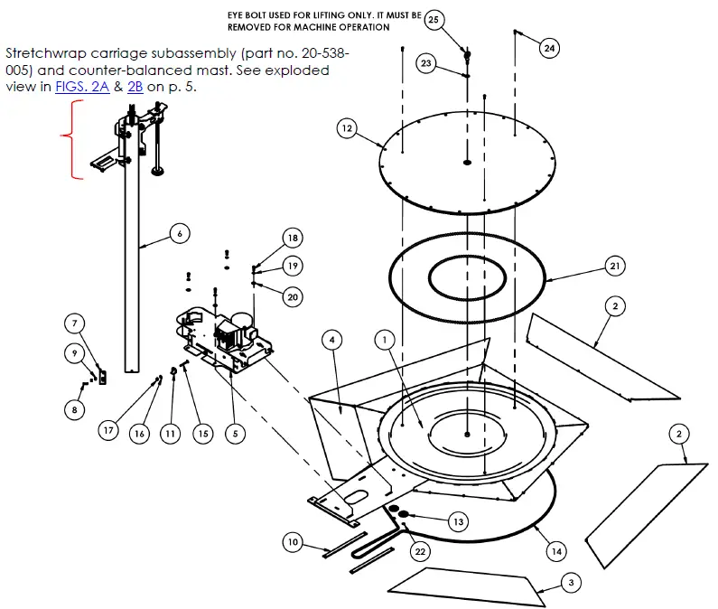 Vestil-SWA-50-50-Inch-Semi-Automatic-Stretch-Wrap-Machine-FIG-7