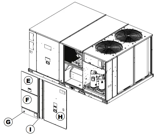 TRANE Technologies BAYHTFB318 Accessory Electric Heat Foundation Packaged Rooftop - Remove panels and post
