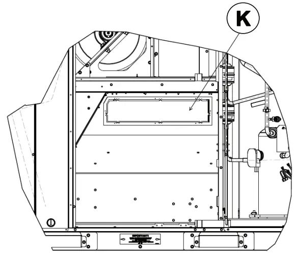 TRANE Technologies BAYHTFB318 Accessory Electric Heat Foundation Packaged Rooftop - access panel