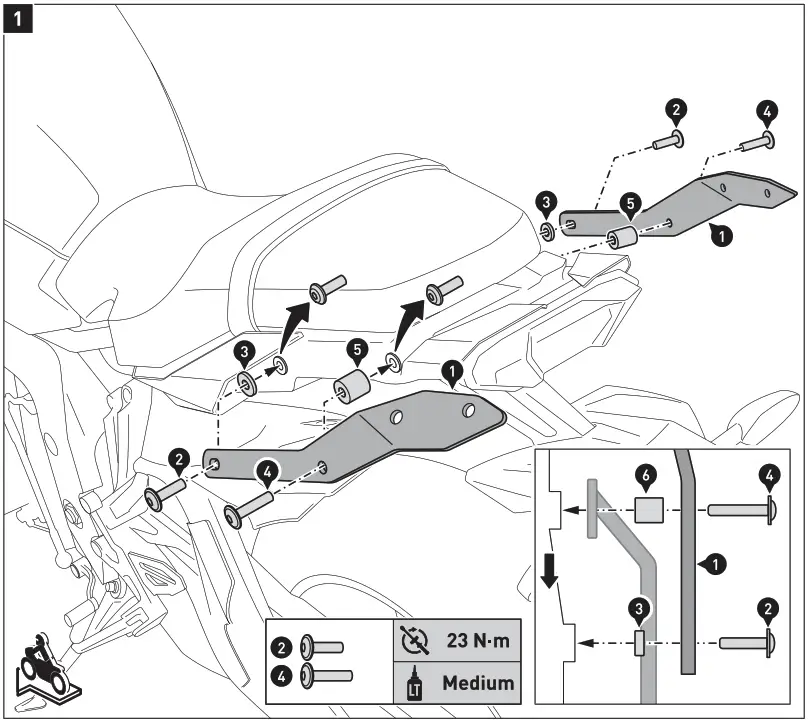SW MOTECH GPT 06 564 30000 Rackpack Set for Yamaha - Figure 2