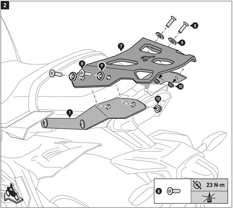 SW MOTECH GPT 06 564 30000 Rackpack Set for Yamaha - Figure 3