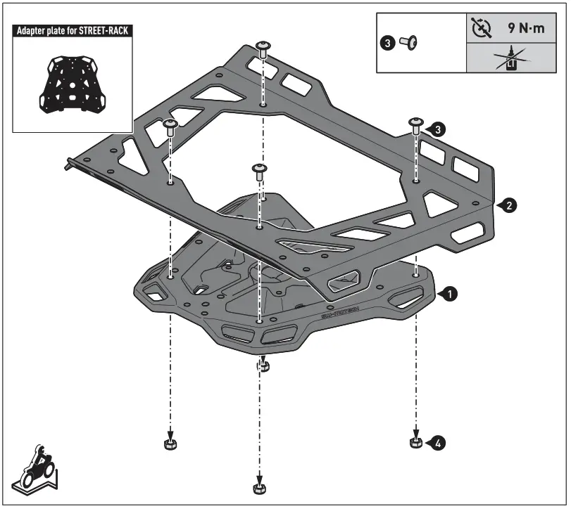 SW MOTECH GPT 06 564 30000 Rackpack Set for Yamaha - Figure 5