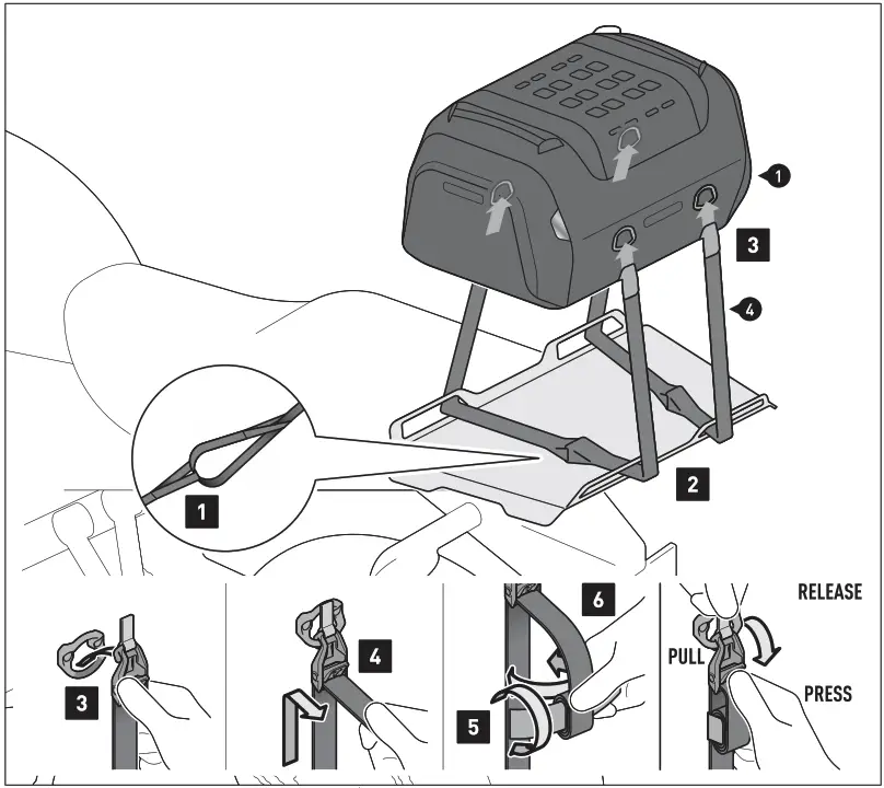 SW MOTECH GPT 06 564 30000 Rackpack Set for Yamaha - Figure 8