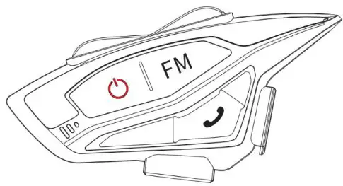 Hysnox Shark 02 Helmet Intercom Headset - Power