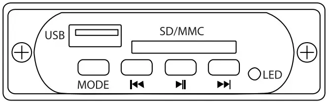 CREATE Record Player Compact Animal Print Portable Record Player with Bluetooth - CONTROLS