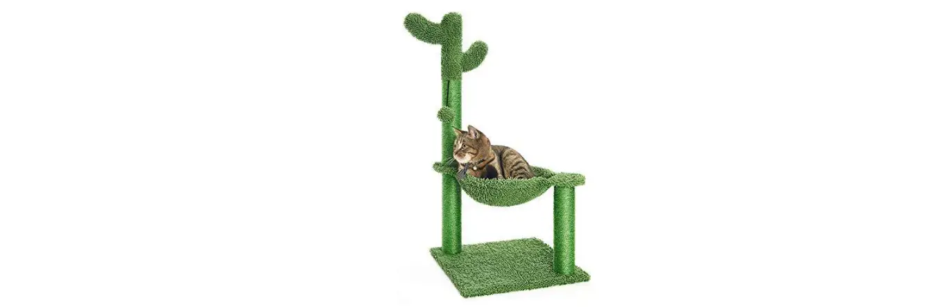 Catinsider Amt0141 35.6 In. H Green Wooden Desert Cactus Cat Tree Installation Guide