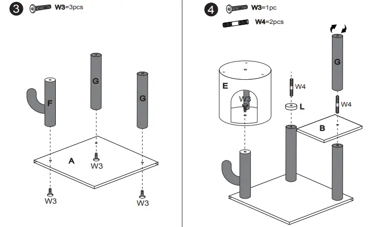 Catinsider-Green-Wooden-Desert-Cactus-Cat-Tree-FIG-5