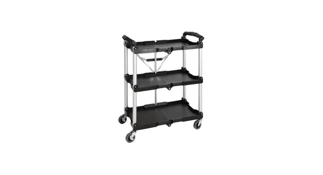 Vogue Dt429 3 Tier Pp Folding Trolley Black User Manual