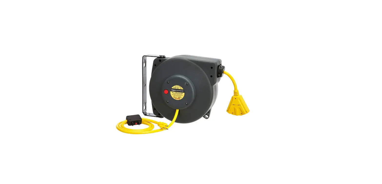 Amazoncommercial Gac-cr-054012 Extension Cord Reel Heavy Duty Retractable User Manual