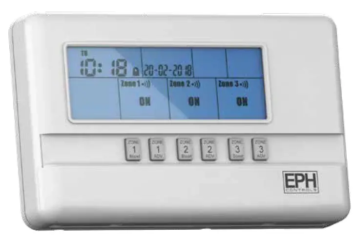 EPH CONTROLS R37-RF 3 Zone RF Programmer Instruction