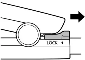 Release the Open/Close Lock.