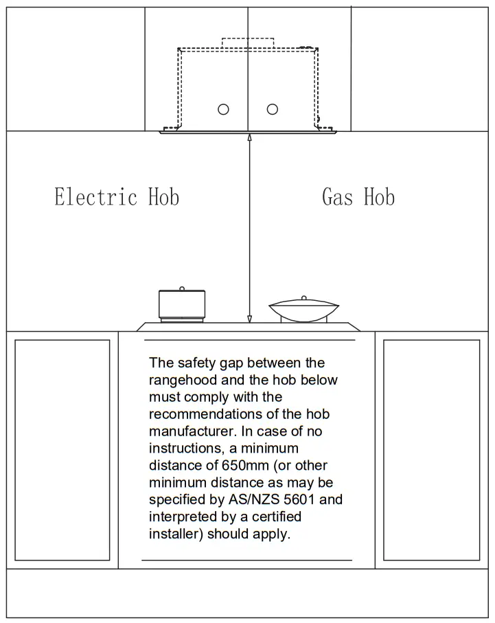 kleenmaid RHUC61 Undermount Rangehood Stainless Steel - fig1