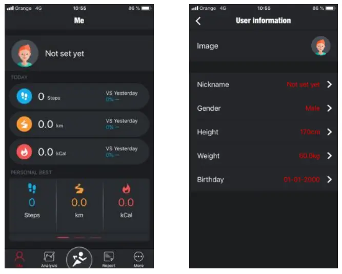 CALYPSO K8500 Fitness Tracker Watch --- profile