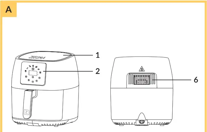 ZEEGMA Knapper Pro Black Air Fryer - Product Overview 1