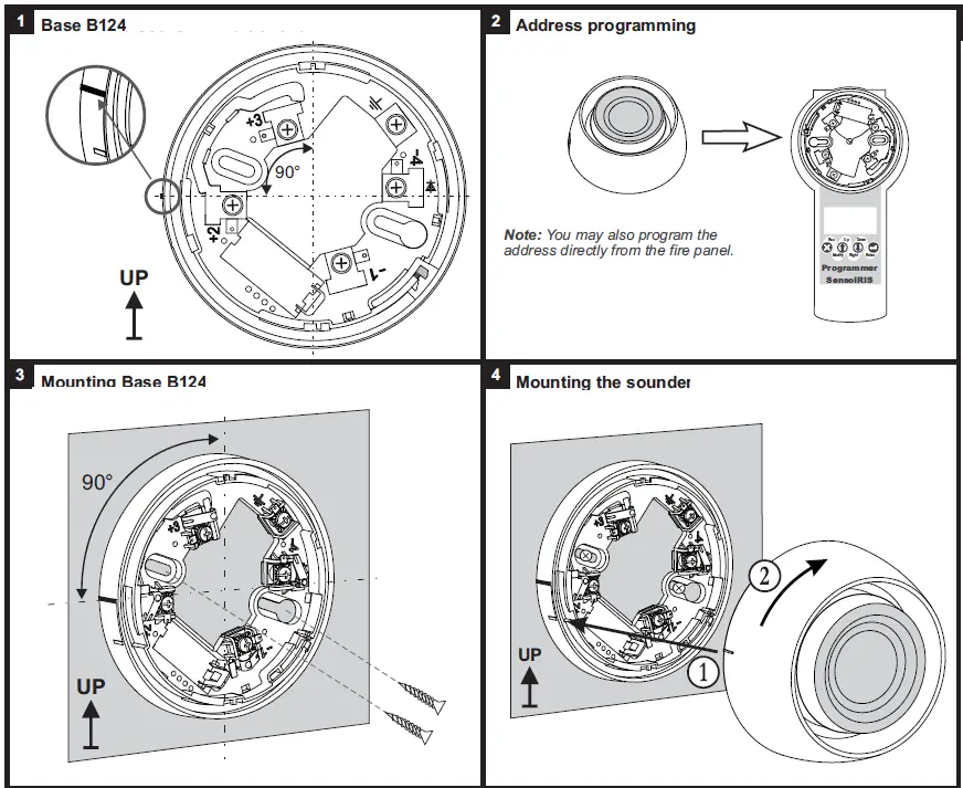 TELETEK SensoIRIS WSST Intelligent Analogue Addressable Fire Alarm Sounder and Strobe 2
