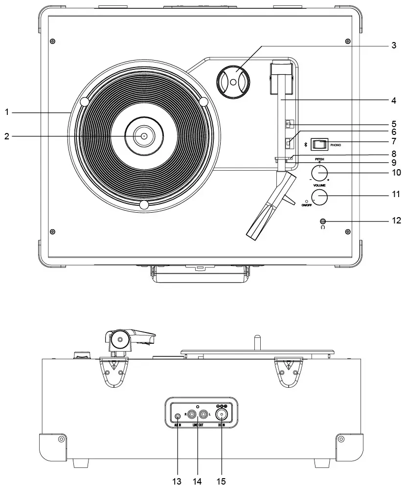CROSLEY CR6253A Anthology Turntable -Product Description