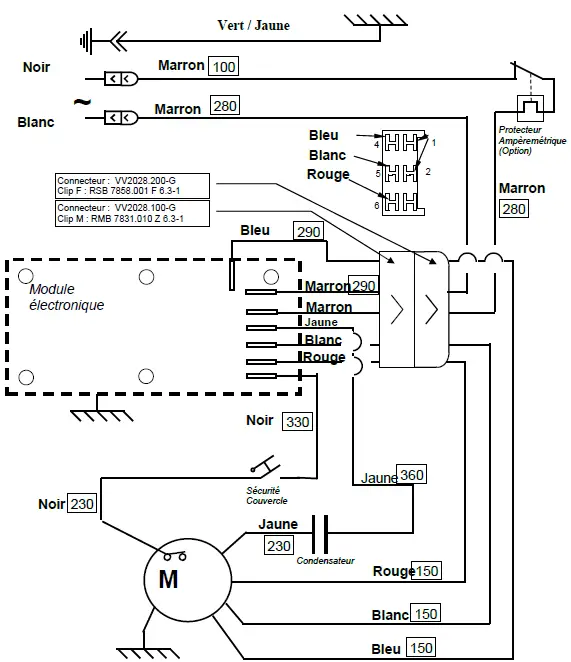 SANTOS Ice Crusher N°53 electrical wiring diagram