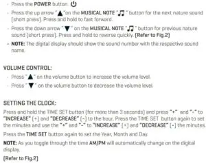 CHOOSING THE SOUND SELECTION