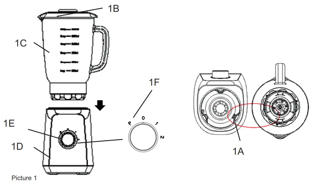 ADLER AD 4076 Crushes Ice Table Blender - Product Overview 1