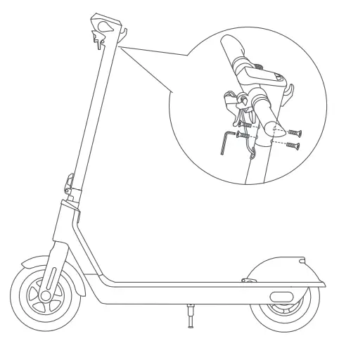 G force GF S5 G US S5 Electric Scooter-Assembly3