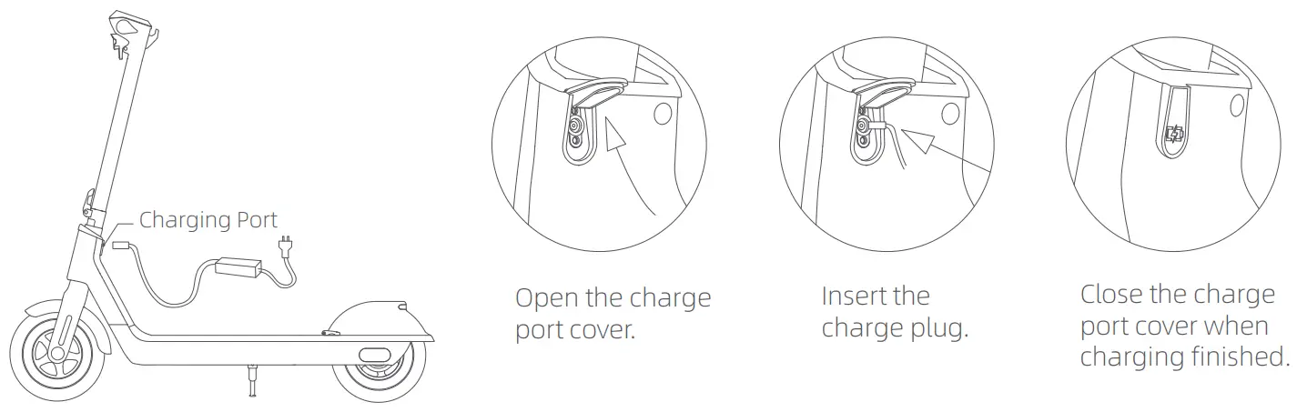 G force GF S5 G US S5 Electric Scooter-Charge