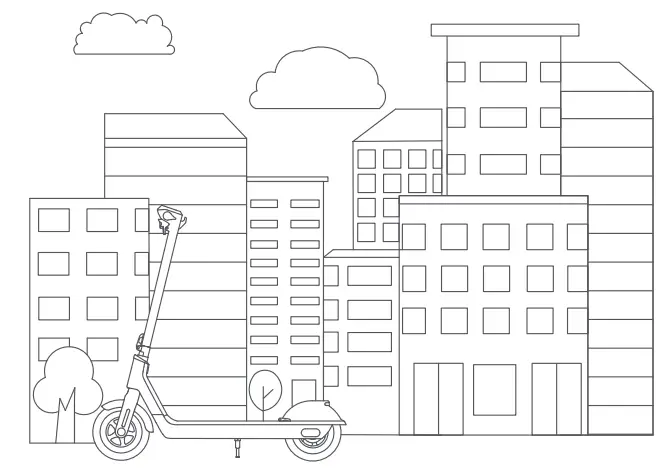 G force GF S5 G US S5 Electric Scooter-outdoors