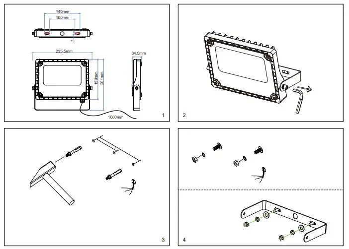 ROBUS RCM3030-04 Cosmic 30W LED Flood Light fig1