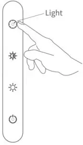 MEDIACOUS ME-FL01 LED Floor Lamp - key operation 1