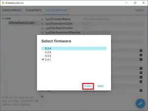 Alt ACHA0SOCKET Universal Radio Socket - Available firmware versions