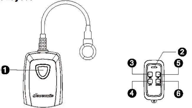 dewenwils HORD01A Outdoor Remote Control Dimmer fig 1
