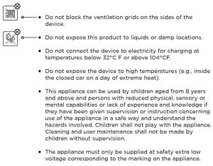 FIG 2 Care and use your device properly