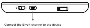 FIG 5 Connect the bivolt charger to the device