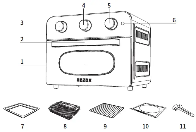 KMO20LC-KDE Air Fryer Oven01