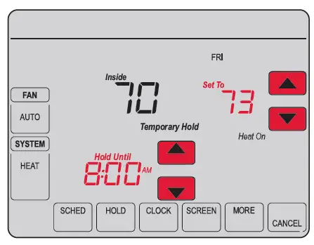 Overriding schedules temporarily