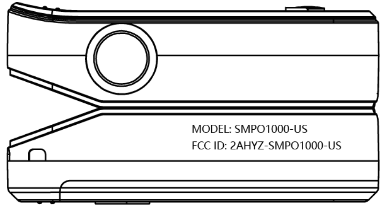 SMART METER SMPO1000 US Pulse Oximeter - FCC ID label