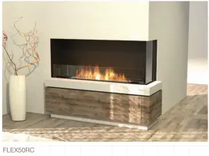 a fire place and a stove top oven sitting next to a fireplace