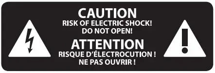 TANNOY PCI 5DC IW Premium 5 Dual Concentric In-Wall Loudspeaker User Guide - Caution Risk of Electric Shock