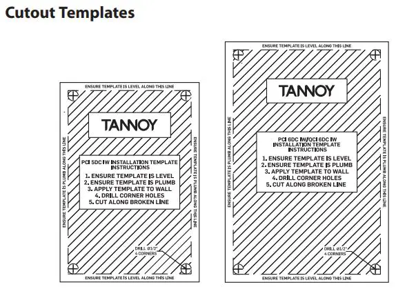 TANNOY PCI 5DC IW Premium 5 Dual Concentric In-Wall Loudspeaker User Guide - Product Feature Identification