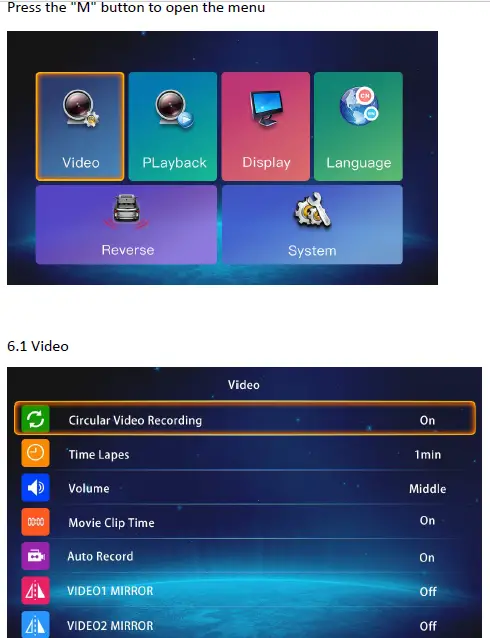 ELINZ M7AHDRV108010M 7 Inch AHD Car Monitor CCD 4PIN Reversing Camera FIG 3